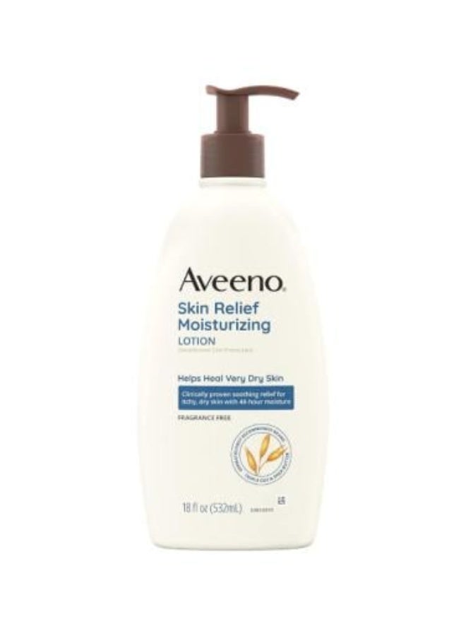 لوشن سكين ريليف مرطب للبشرة الجافة جدًا خالي من العطور- 532 مل